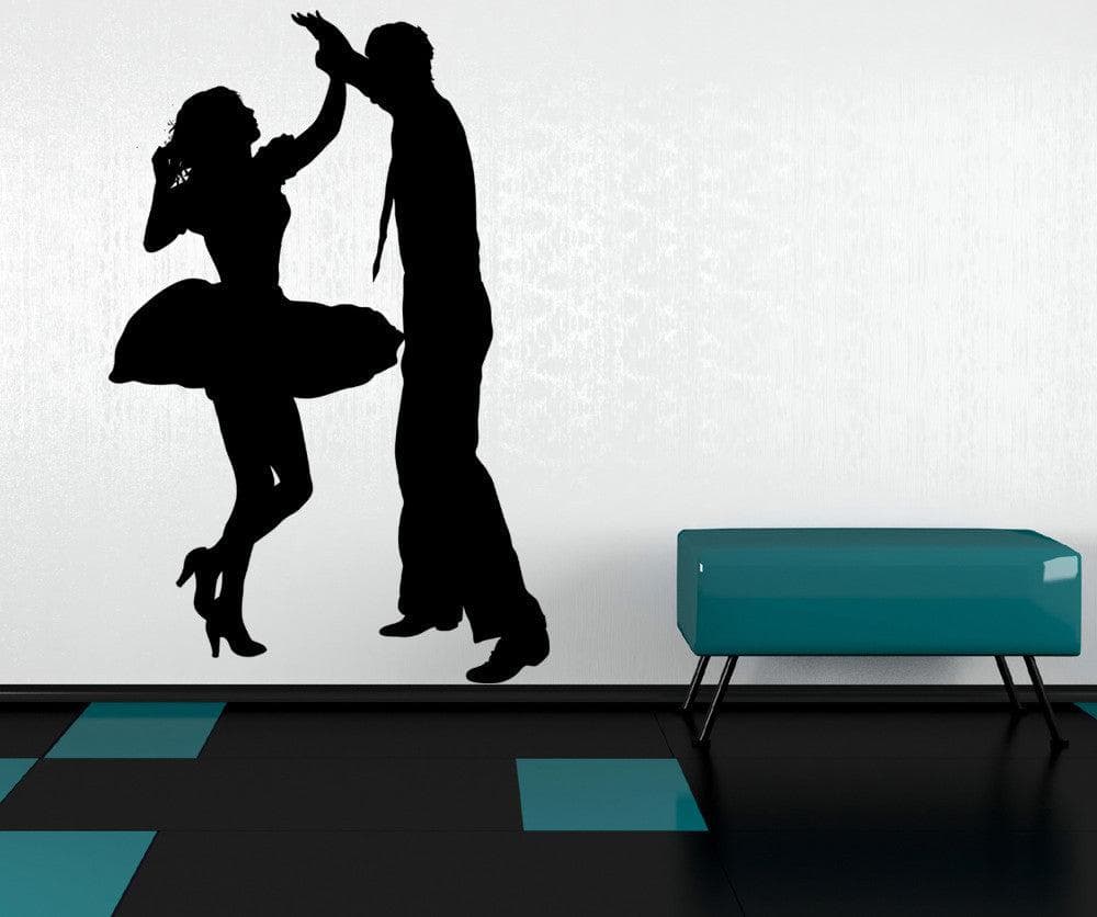 Vinyl Wall Decal Sticker Jitterbug Dance Couple #AC190