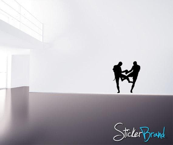 Vinyl Wall Decal Kickboxer Muay Thai Boxing #767
