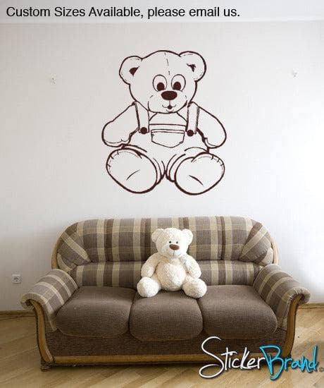 Teddy Bear Vinyl Wall Decal Sticker. #KRiley104