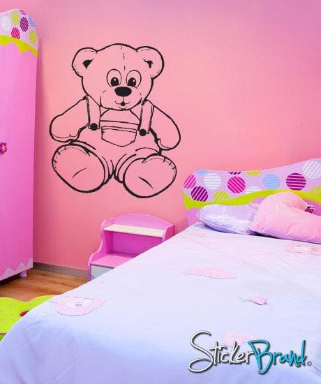 Teddy Bear Vinyl Wall Decal Sticker. #KRiley104