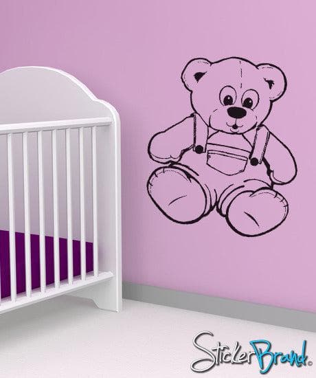 Teddy Bear Vinyl Wall Decal Sticker. #KRiley104