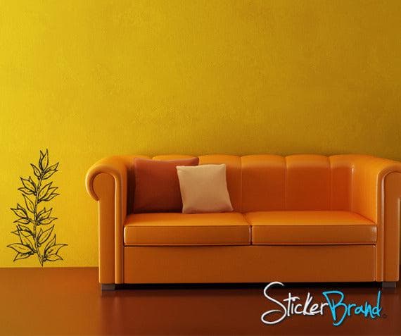 Vinyl Wall Decal Sticker Growing Flower Leaf #798