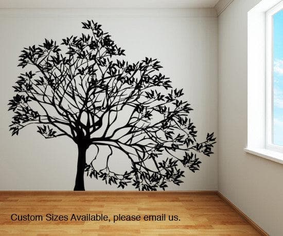 Vinyl Wall Decal Sticker Lopsided Tree #AC155