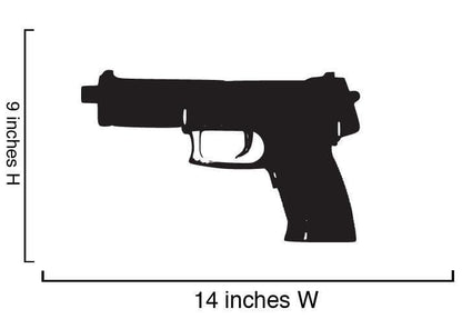 Assault Weapon Guns Wall Decal. (Set of 6) Guns #440