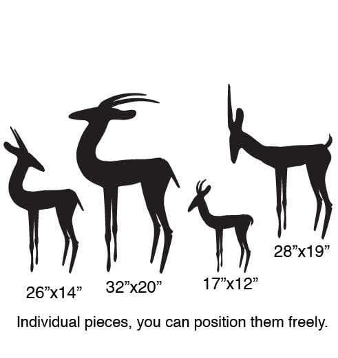 Vinyl Wall Decal Sticker Herd of Gazelles #203