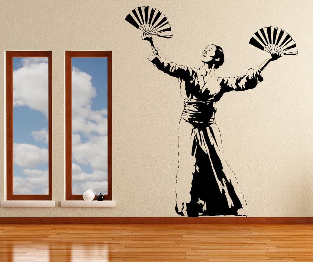 Vinyl Wall Decal Sticker Oriental Dancer #AC179