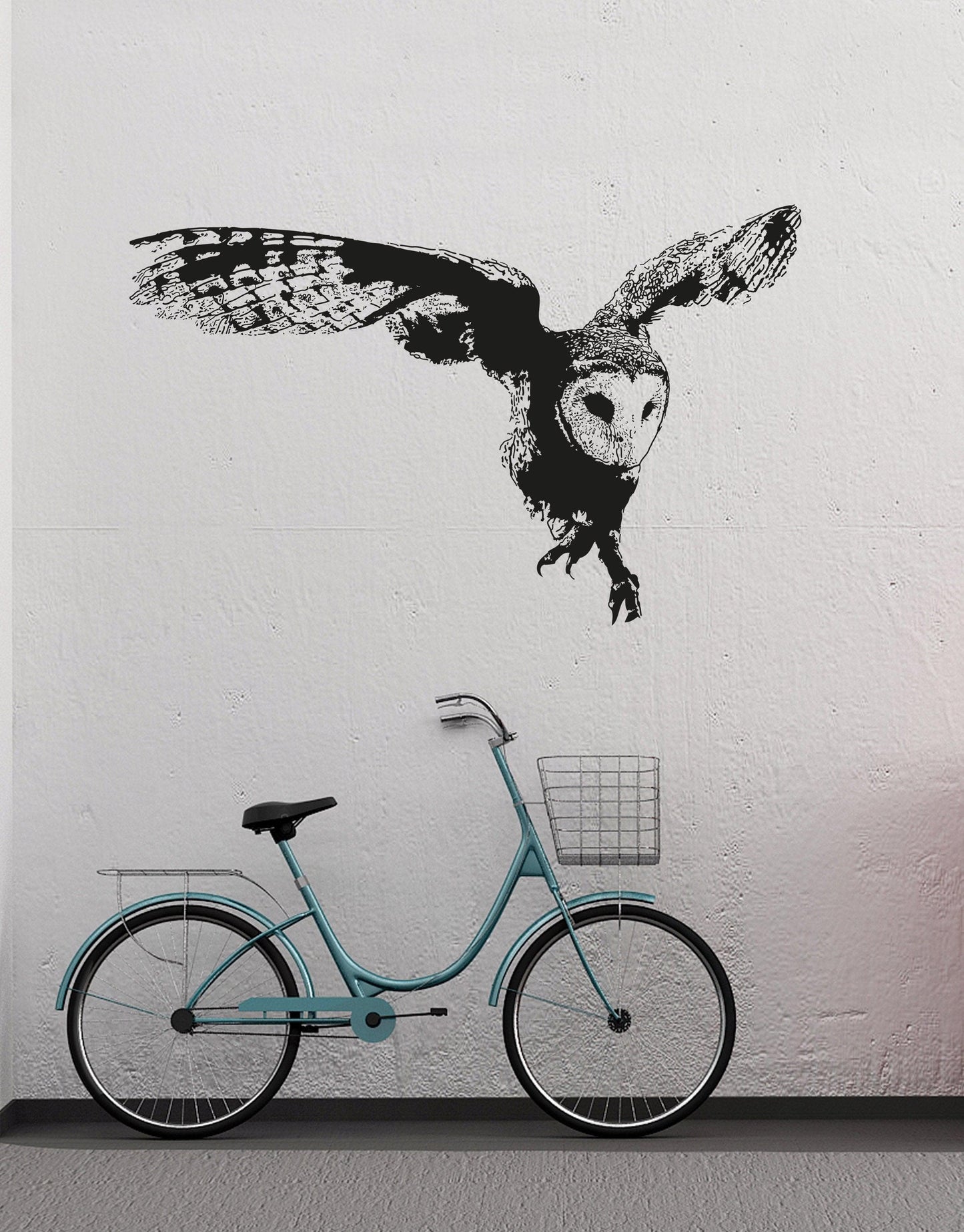 Australian Owl Flying Vinyl Wall Decal Sticker. Kid's Bedroom / Nursery Home Decor. #OS_AA496