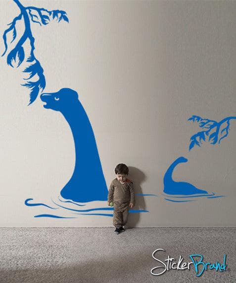 Vinyl Wall Decal Sticker Plant Eating Dinosaurs #GFoster139