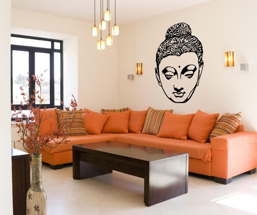Vinyl Wall Decal Sticker Hindu Head Statue #OS_MB518