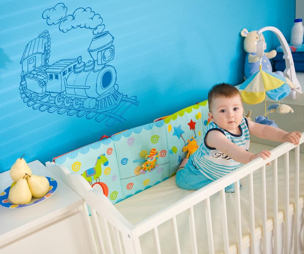 Vinyl Wall Decal Sticker Illustrated Train #OS_AA217