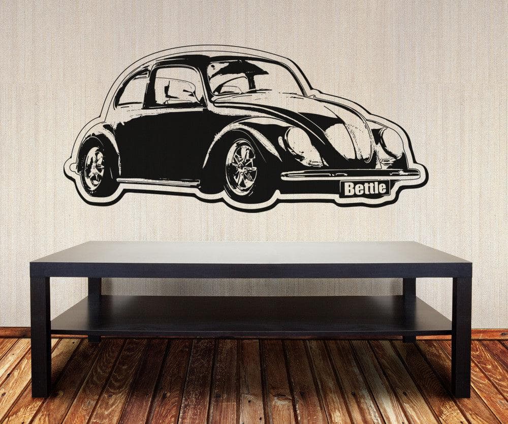 Vinyl Wall Decal Sticker 1970's VW Bug #OS_AA156