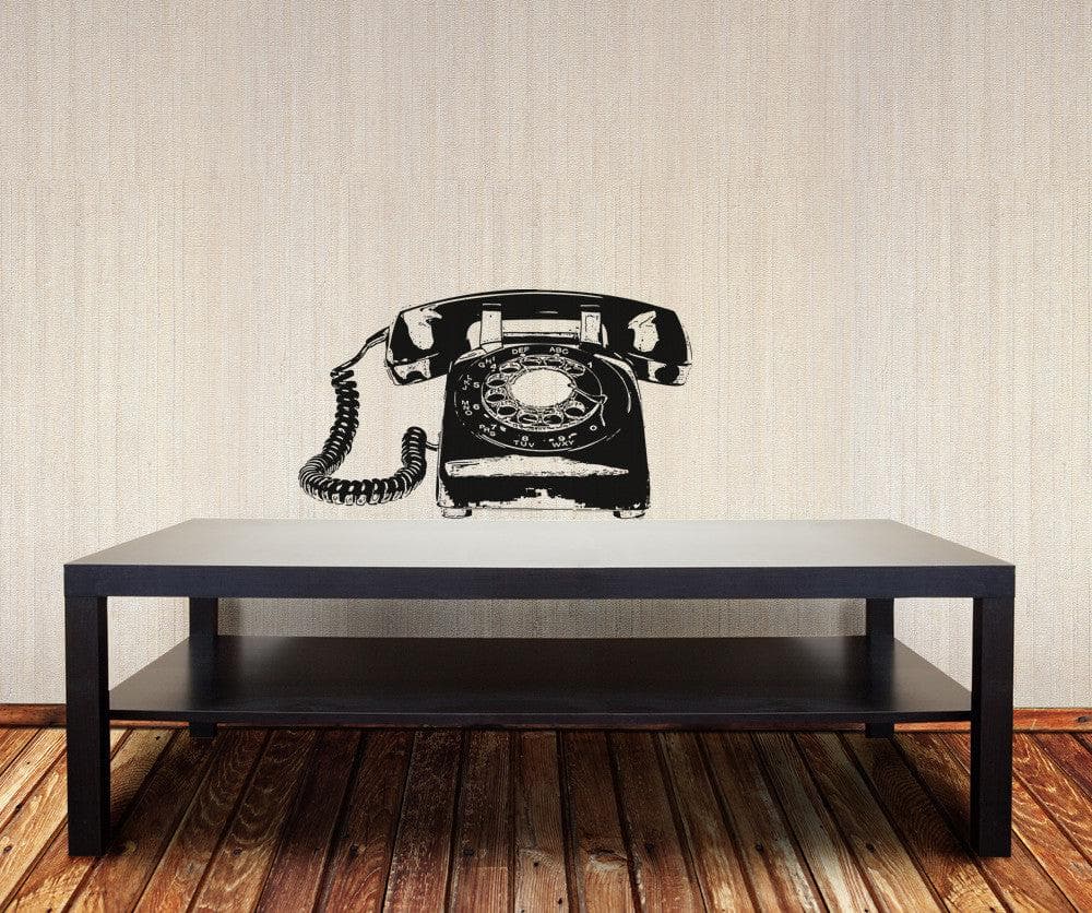 Vinyl Wall Decal Sticker Rotary Telephone #OS_AA169