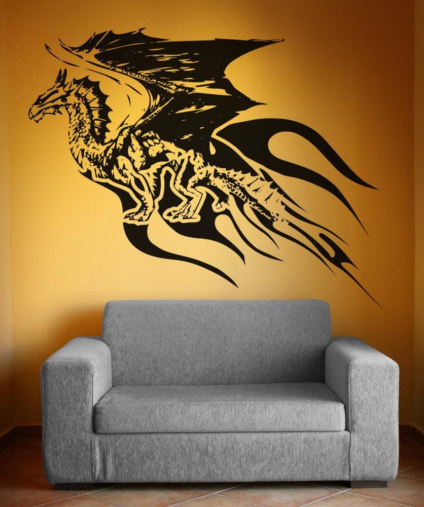 Medieval Times Flying Dragon Wall Decal Sticker. #OS_AA532