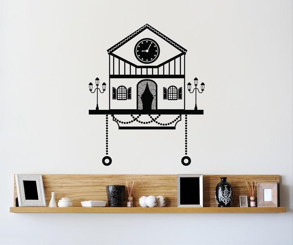 Vinyl Wall Decal Sticker Cuckoo Clock #OS_DC186
