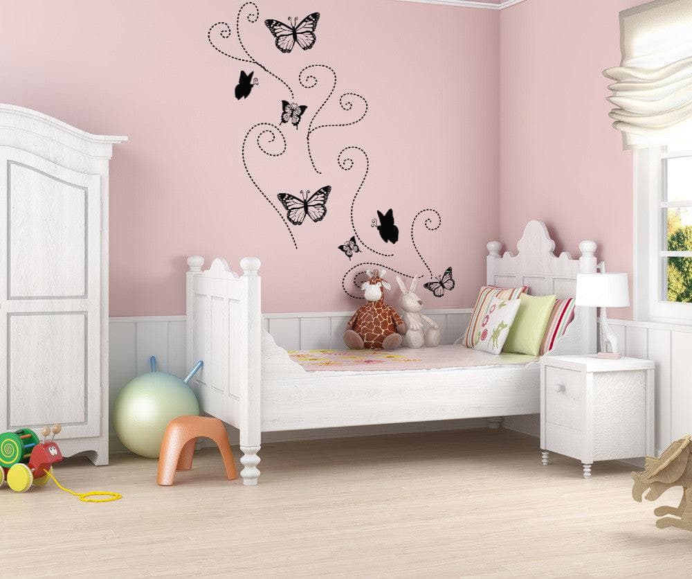 Flying Butterflies Vinyl Wall Decal Sticker. #OS_DC107