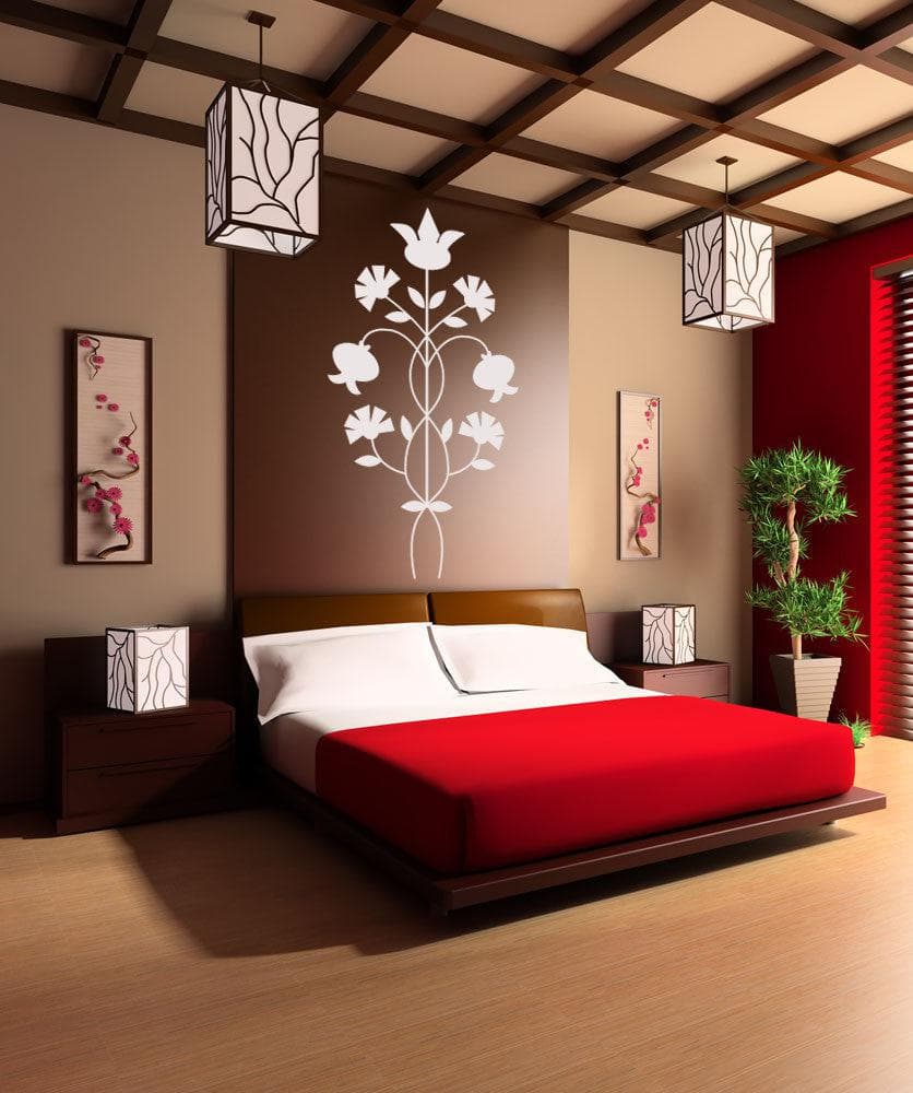 Vinyl Wall Decal Sticker Floral German Art #OS_MG426