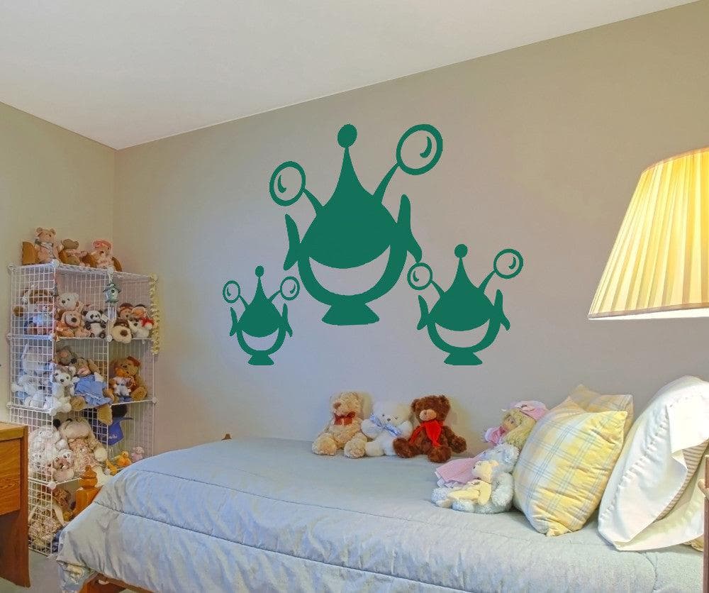 Vinyl Wall Decal Sticker Happy Aliens #OS_AA171