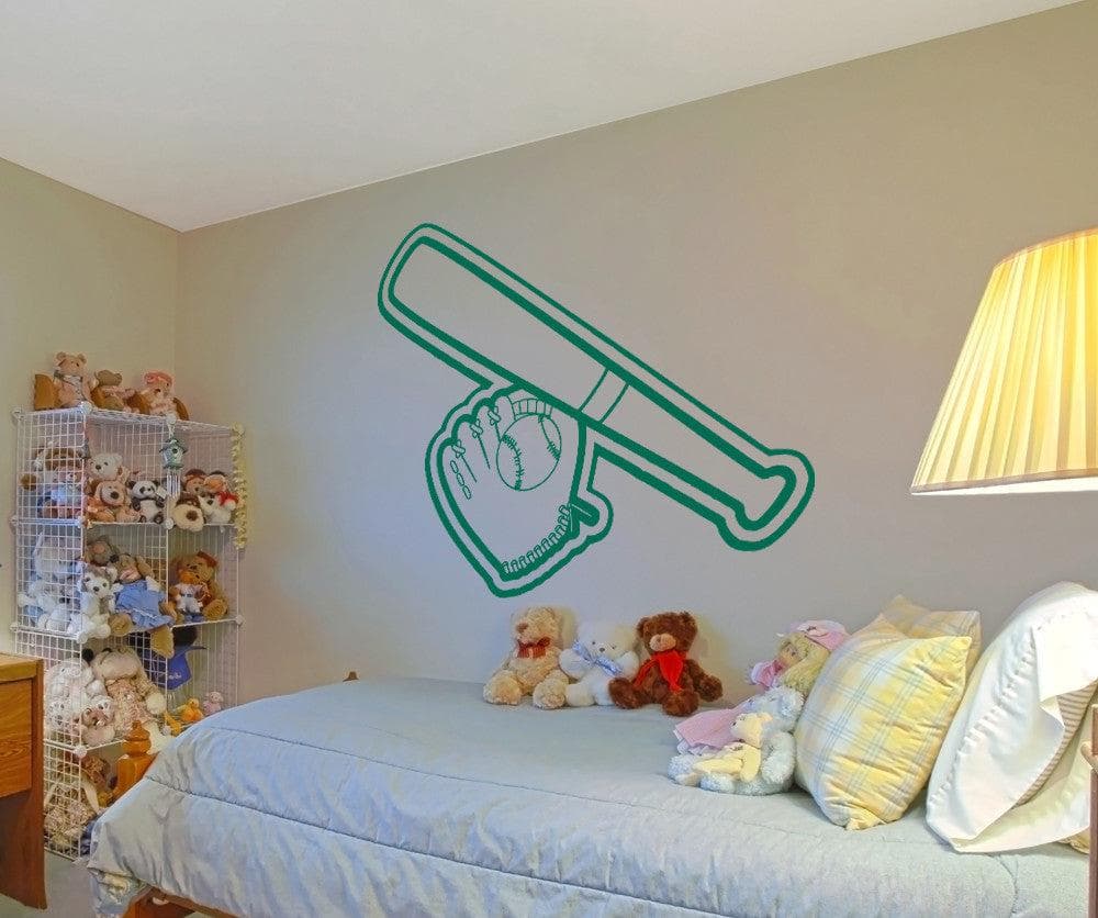 Vinyl Wall Decal Sticker Kid's Baseball #OS_AA177s