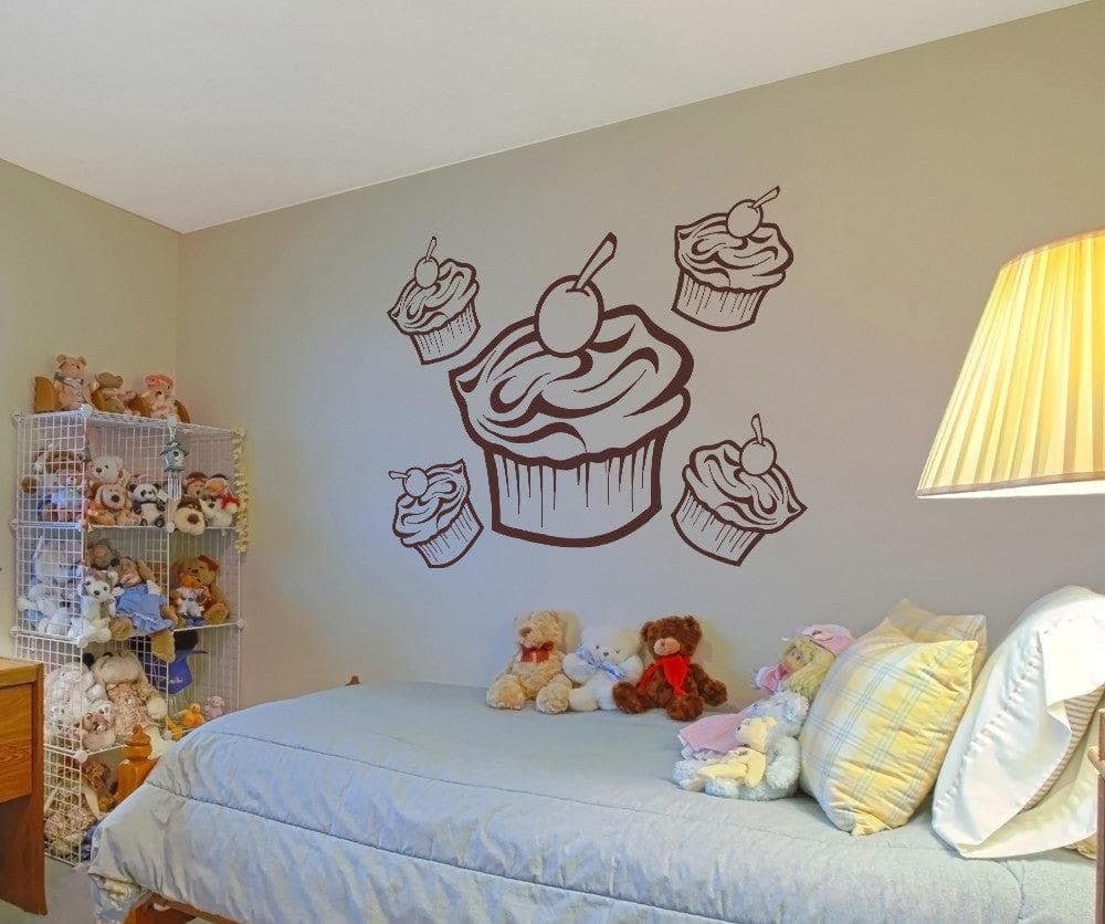 Vinyl Wall Decal Sticker Cupcakes #OS_AA186