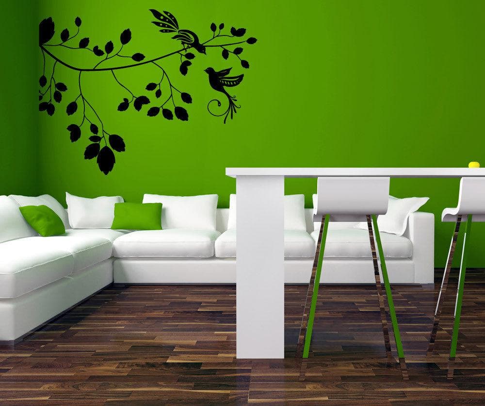 Vinyl Wall Decal Sticker Birds' Perch #1003