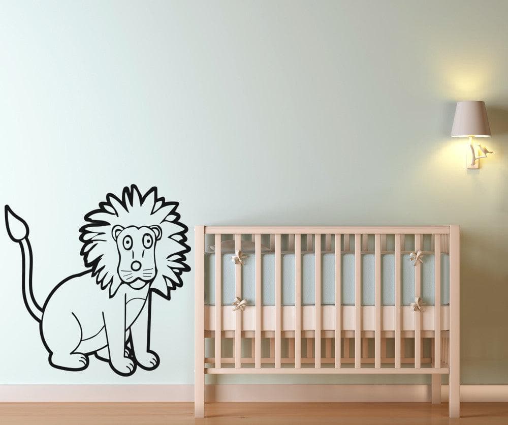 Vinyl Wall Decal Sticker Cartoon Lion #OS_AA545