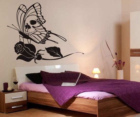 Wall Vinyl Decal Sticker Skull Fly #MMartin142
