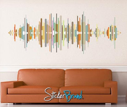 Graphic Wall Decal Sticker Sound Wave #GWray107