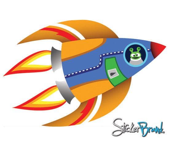 Graphic Wall Decal Sticker Alien Spaceship #KTudor113