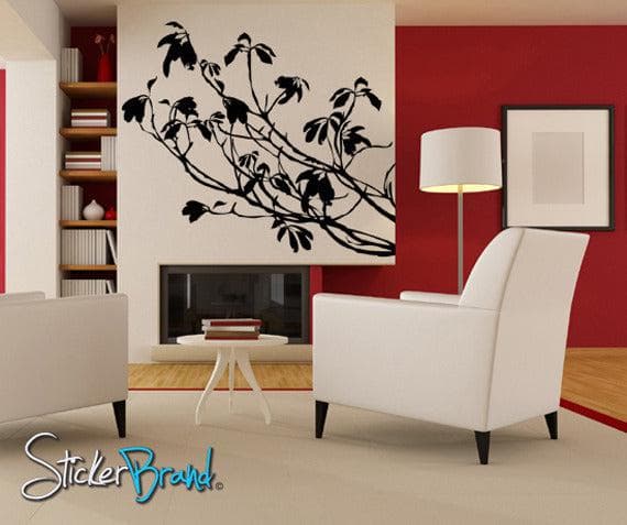 Vinyl Wall Decal Sticker Tree Branches Leaves #AC138