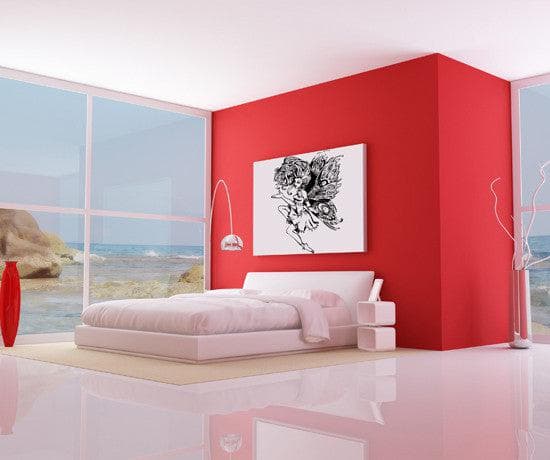 Vinyl Wall Decal Swirl Fairy with Wings #SIrwin107