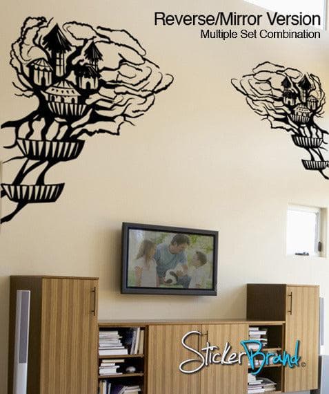 Vinyl Wall Decal Sticker Village in Tree #GFoster141