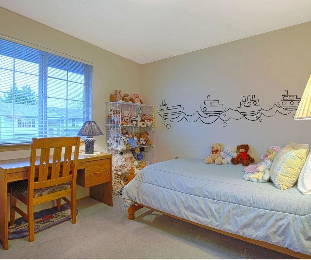 Kid's Tug Boat Vinyl Wall Decal Sticker. #OS_MG165