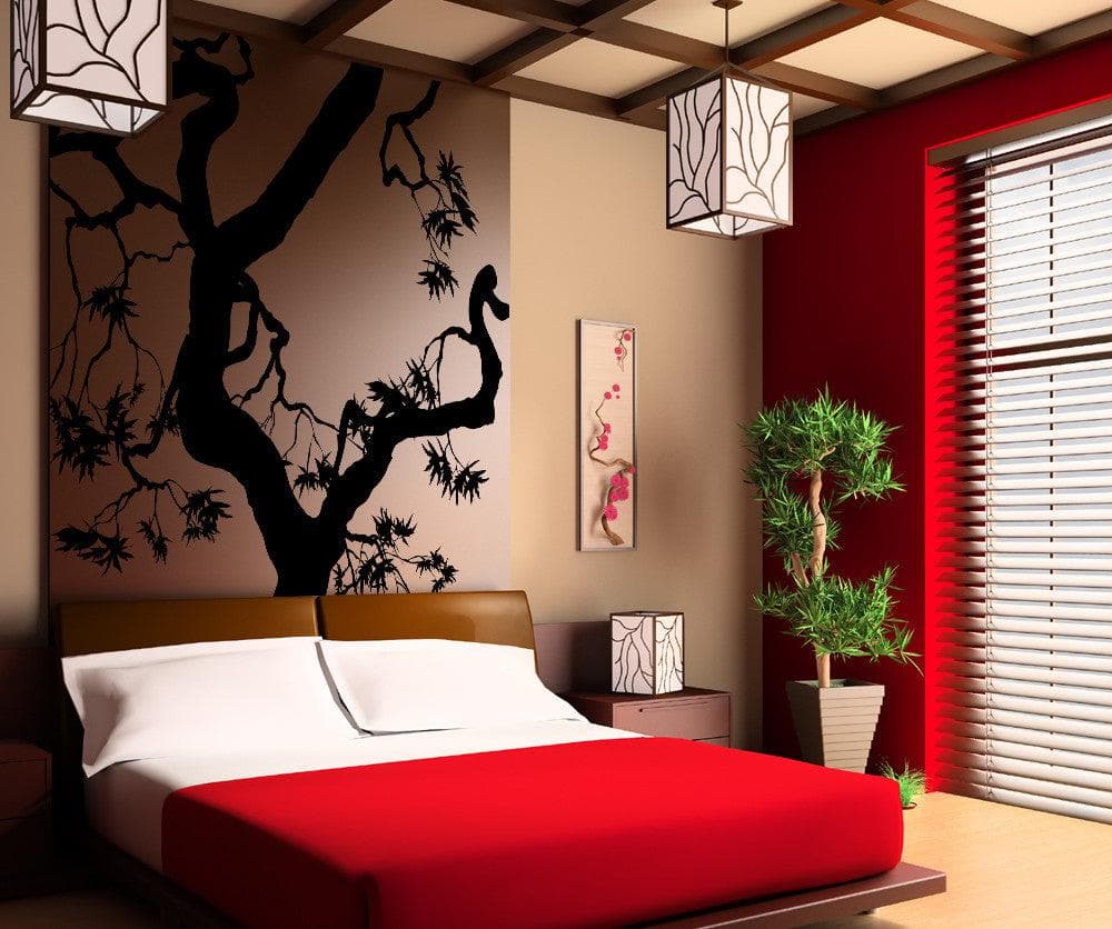 Vinyl Wall Decal Sticker Twisted Maple Tree #AC227