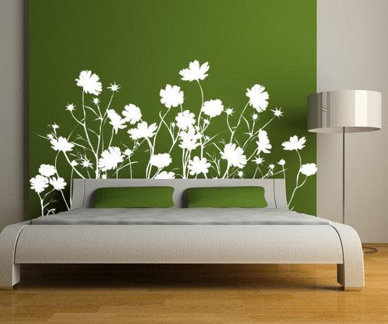 Field of Wild Flowers Wall Decal. Nature Home Decor. #AC148