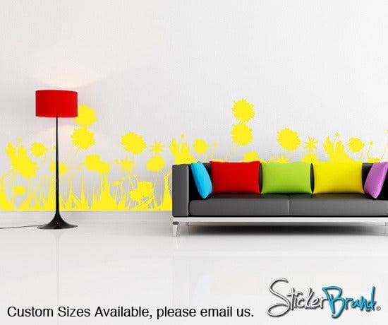 Vinyl Wall Decal Wildflowers #AC101
