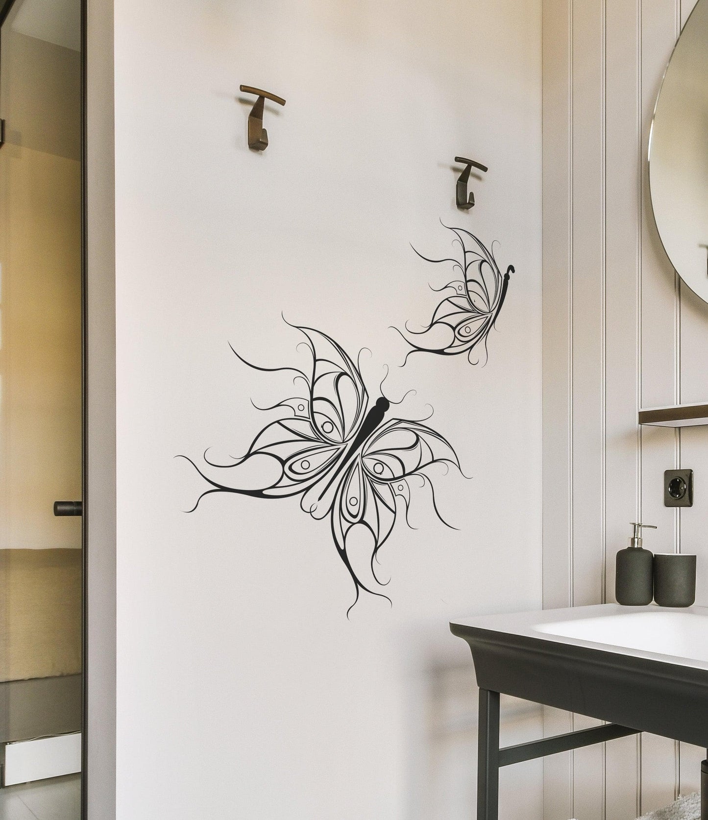 Flying Designer Butterflies Wall Decal. #1084