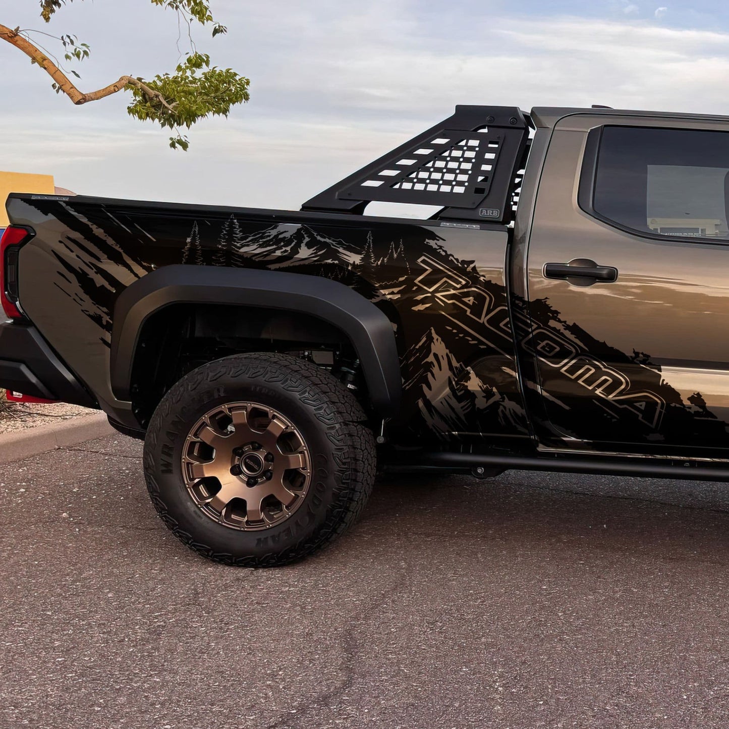 Tacoma Truck Decal Graphic Sticker. Mountain Off-Road Outlander. #7112