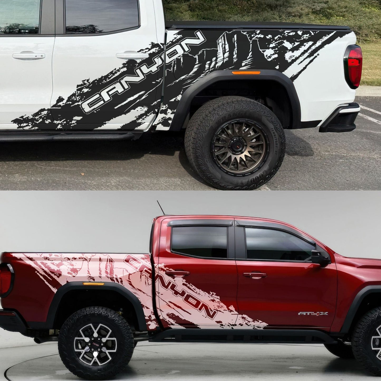 GMC Canyon Truck Mud Splash Vinyl Car Graphic Sticker. Set of 2. #7050