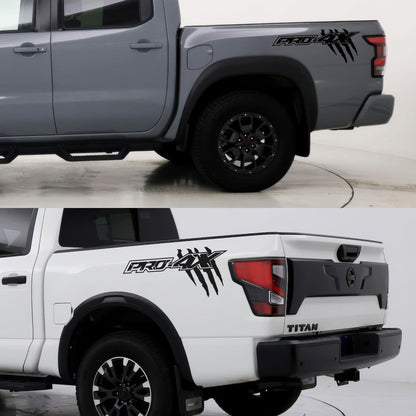 Frontier / Titan Pro-4x Raptor Claw Marks Decal Sticker. Set of 2. #7103
