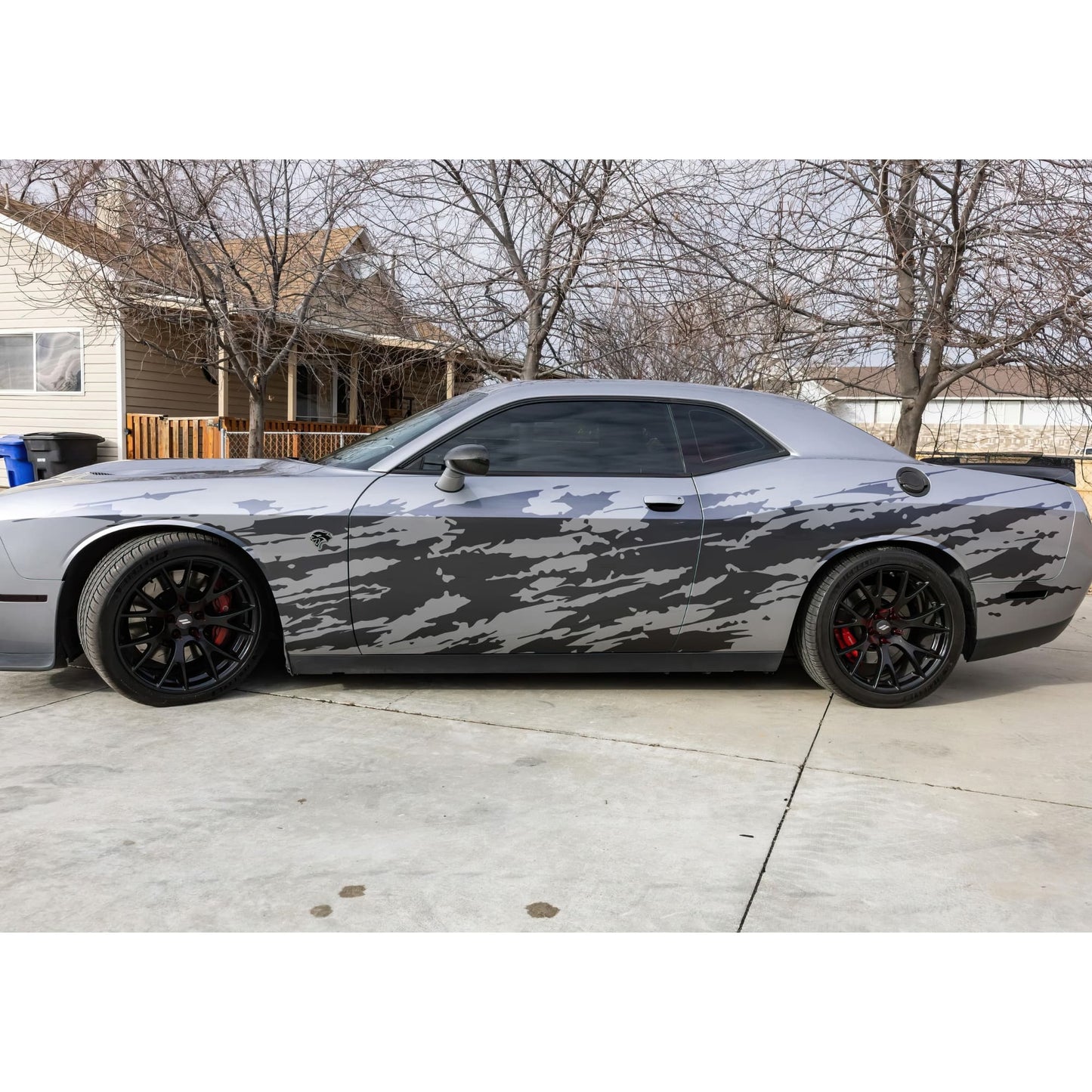 Splash Decal, Grunge Scratch Marks Decal Sticker for Challenger, Charger. #7102