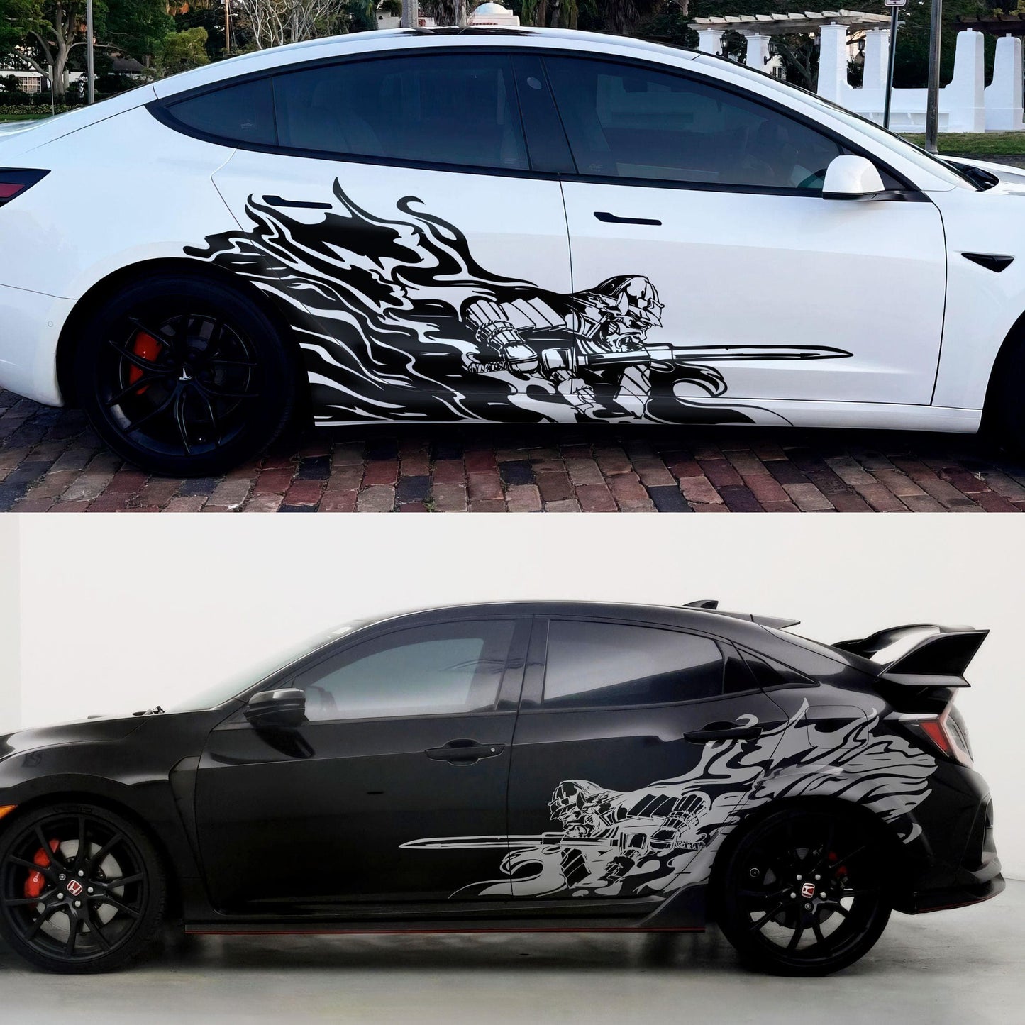 Samurai Warrior Graphic Car Decal Sticker. #6933