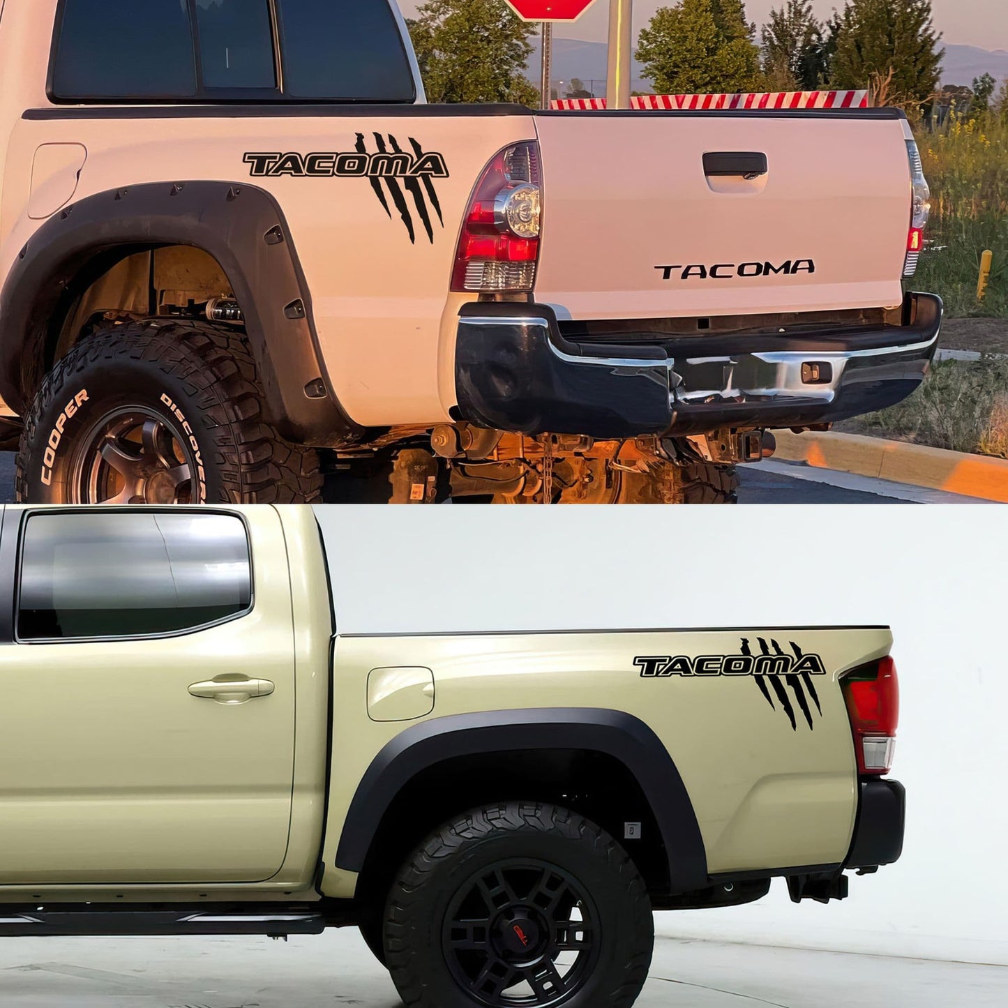 Toyota Tacoma Raptor Claw Decal Sticker. Set of 2. #7111