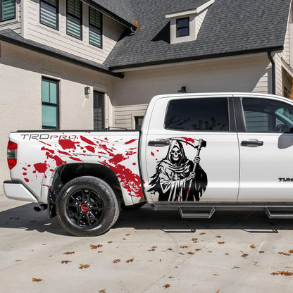 Grim Reaper Blood Splatter Car Decal. #7082