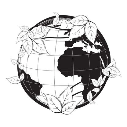 Earth Wall Decal Sticker. Eco-Friendly Decor. #1164