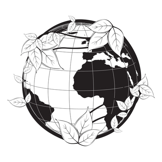 Earth Wall Decal Sticker. Eco-Friendly Decor. #1164