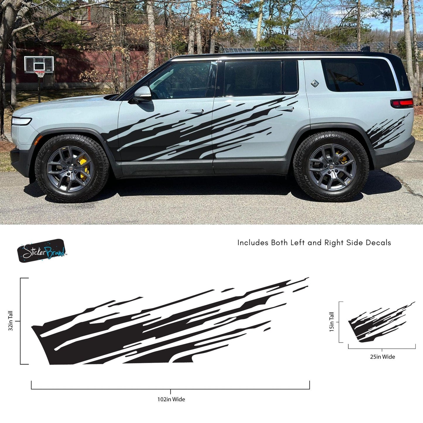 Digital Mud Splash Truck Decal. Universal Fit. Set of 2. #6928