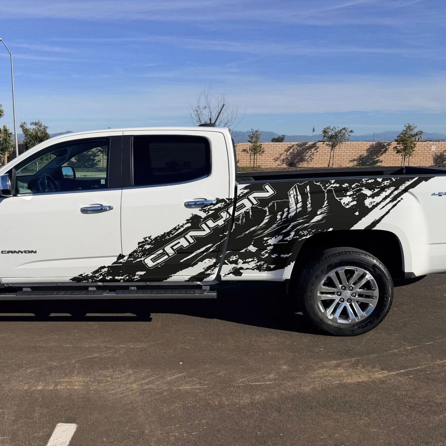GMC Canyon Truck Mud Splash Vinyl Car Graphic Sticker. Set of 2. #7050