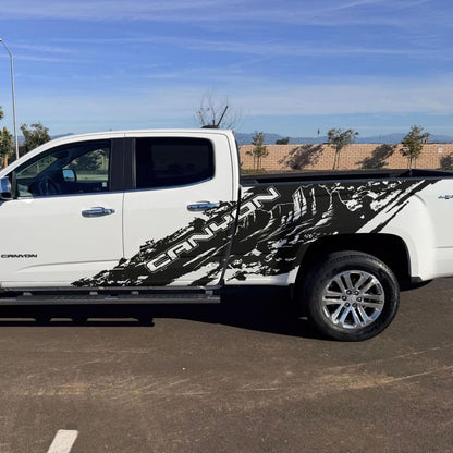 GMC Canyon Truck Mud Splash Vinyl Car Graphic Sticker. Set of 2. #7050