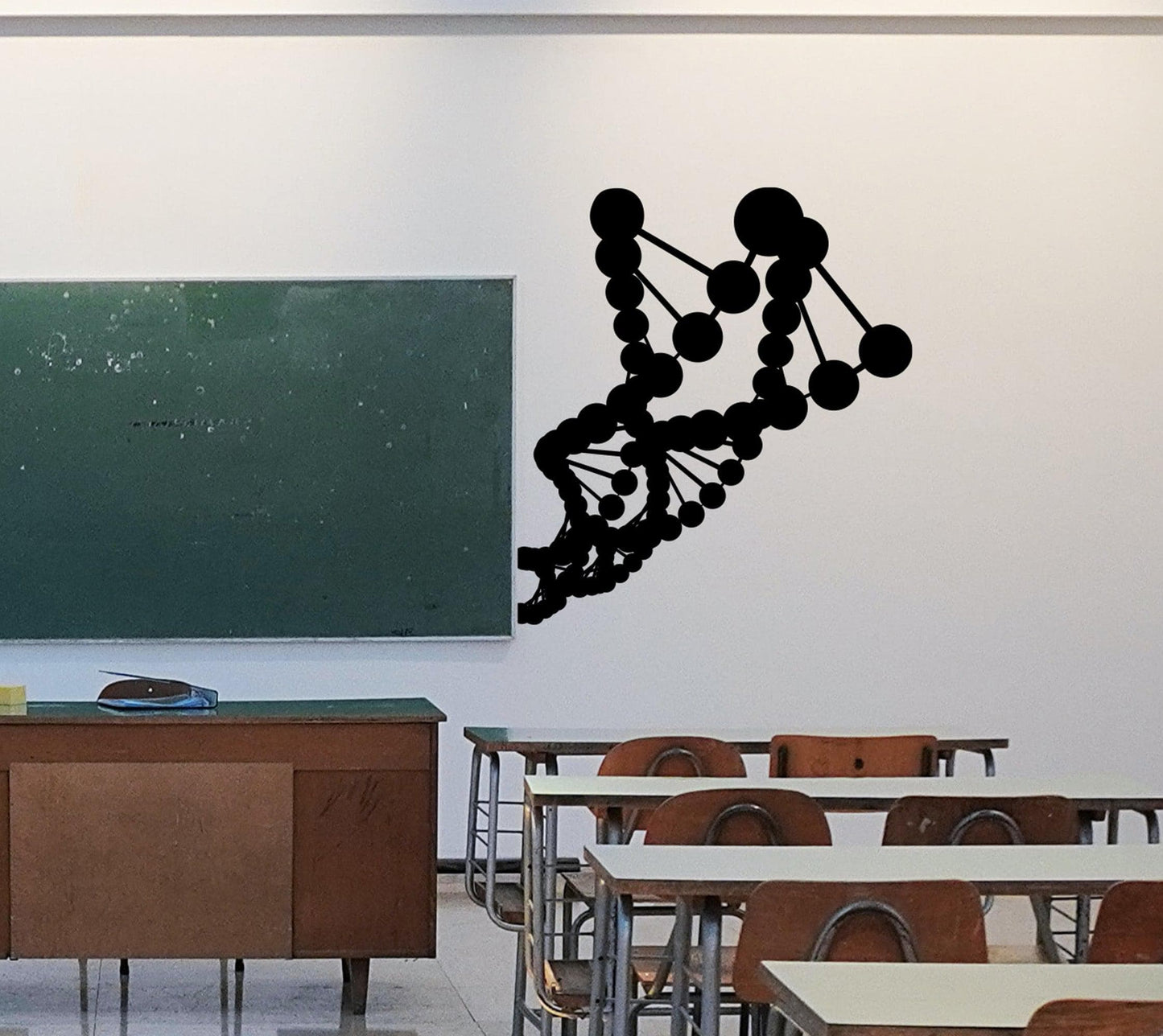 DNA Helix Vinyl Wall Decal Sticker. Science Decor. Classroom wall decoration. #1216