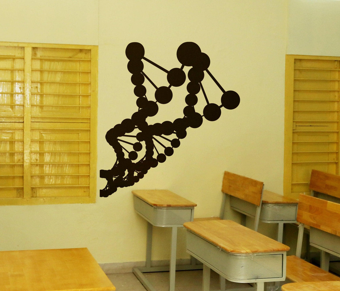 DNA Helix Vinyl Wall Decal Sticker. Science Decor. Classroom wall decoration. #1216